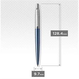 PARKER Jotter golyóstoll Waterloo kék test+ezüst klipsz