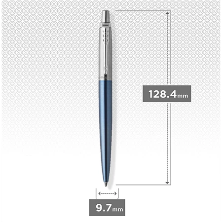 PARKER Jotter golyóstoll Waterloo kék test+ezüst klipsz