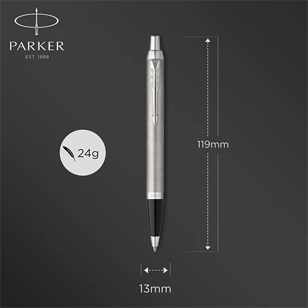 PARKER IM Royal Essential golyóstoll acél test+ezüst klipsz