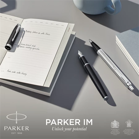 PARKER IM Royal Essential golyóstoll matt fekete test+ezüst klipsz