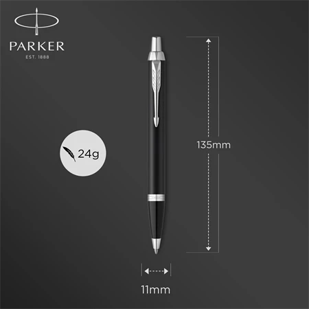 PARKER IM Royal Essential golyóstoll matt fekete test+ezüst klipsz