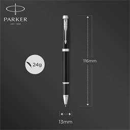 PARKER IM Royal Essential rollertoll matt fekete test+ezüst klipsz