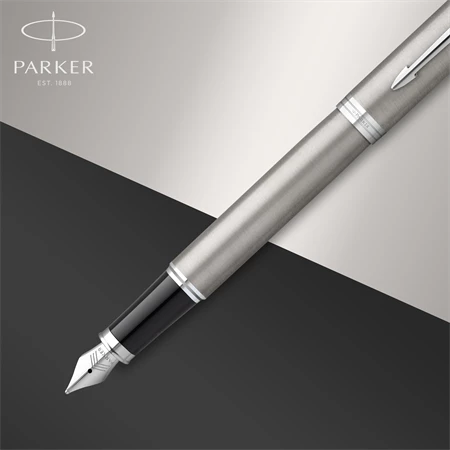 PARKER IM Royal Essential töltőtoll acél test+ezüst klipsz
