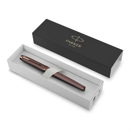PARKER Royal IM Rituals töltőtoll burgundi színű test, burgundi vörös színű klipsz