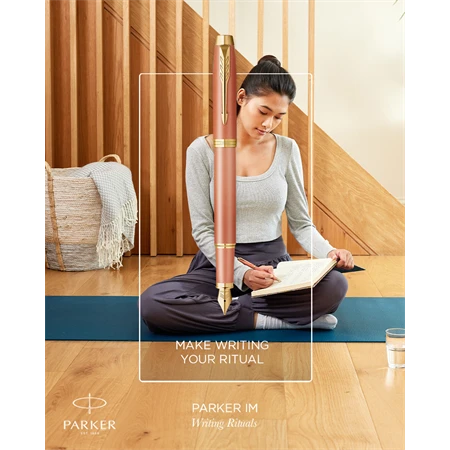 PARKER Royal IM Rituals töltőtoll narancssárga test+arany klipsz