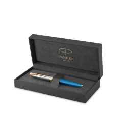 PARKER Royal Premium 51 golyóstoll türkizkék test+arany klipsz