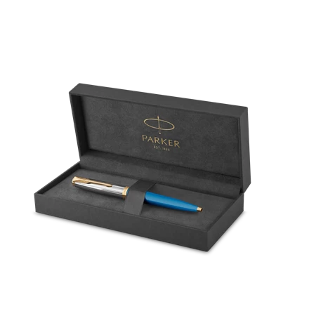 PARKER Royal Premium 51 golyóstoll türkizkék test+arany klipsz