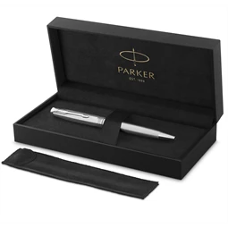 PARKER SONNET ROYAL SPECIAL CISELÉ golyóstoll ezüst szinű test, arany klipsz