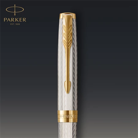 PARKER SONNET DELUXE 925 golyóstoll mistral metál cizellált test+arany klipsz