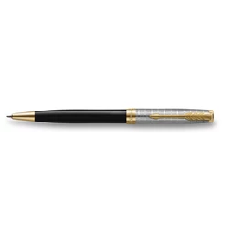 PARKER SONNET ROYAL Premium golyóstoll metál fekete test+arany klipsz