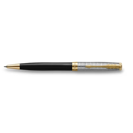 PARKER SONNET ROYAL Premium golyóstoll metál fekete test+arany klipsz