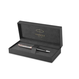 PARKER SONNET ROYAL Premium golyóstoll metál szürke test+rózsaarany klipsz