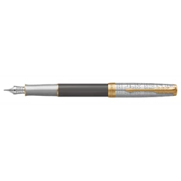 PARKER Sonnet Royal special 18k töltőtoll  klipsz EDITION SONNET CHINA szürke cizellált test+ arany 18K