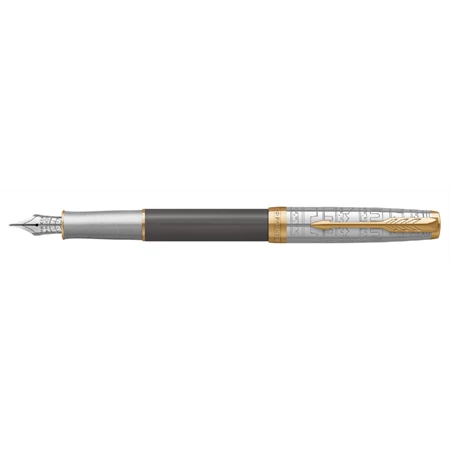 PARKER Sonnet Royal special 18k töltőtoll  klipsz EDITION SONNET CHINA szürke cizellált test+ arany 18K