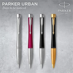 PARKER Urban Royal Twist golyóstoll matt fekete test+ezüst klipsz