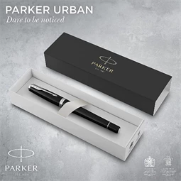 PARKER Urban Royal töltőtoll matt fekete test+ezüst klipsz