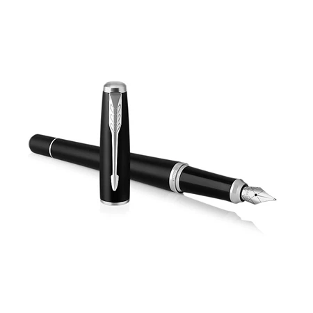 PARKER Urban Royal töltőtoll matt fekete test+ezüst klipsz