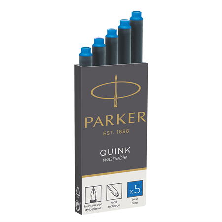 PARKER tintapatron hosszú ROYAL mosható kék 5db/doboz