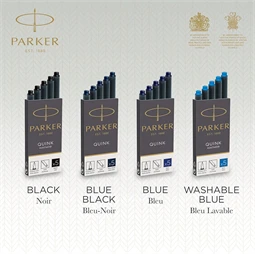 PARKER tintapatron hosszú ROYAL kék 5db/doboz, 75mm hosszú
