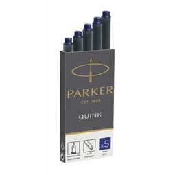 PARKER tintapatron hosszú ROYAL kék 5db/doboz, 75mm hosszú