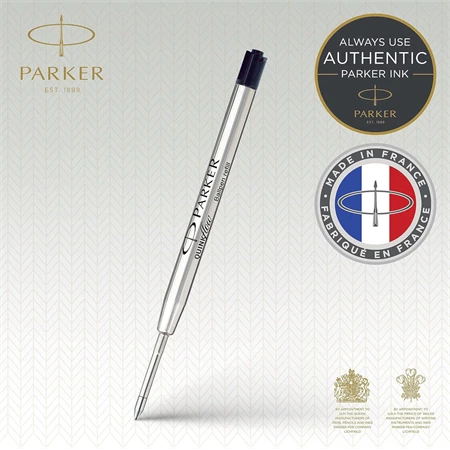 PARKER tollbetét golyós Medium fekete, írásvastagság: M 0,8 mm, fém betét