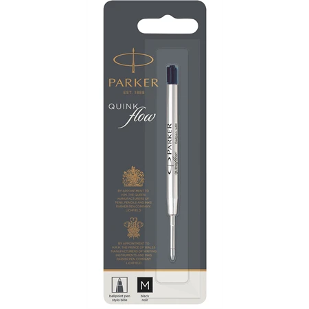 PARKER tollbetét golyós Medium fekete, írásvastagság: M 0,8 mm, fém betét