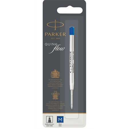 PARKER tollbetét golyós Medium kék, írásvastagság: M 0,8 mm, fém betét