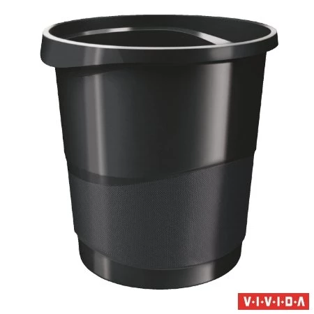 Papírkosár ESSELTE Europost, Vivida 14 liter, fekete