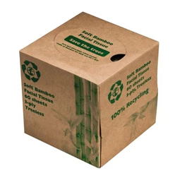 Papírzsebkendő 60 db-os, újrahasznosított dobozban