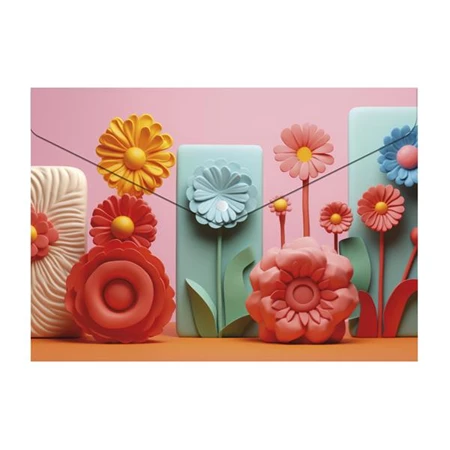 Patentos tasak A/4 PANTA PLAST 180 mikron Modern Flowers