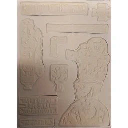 Pecsételő készlet gumi 15x20cm, vegyes steampunk férfi