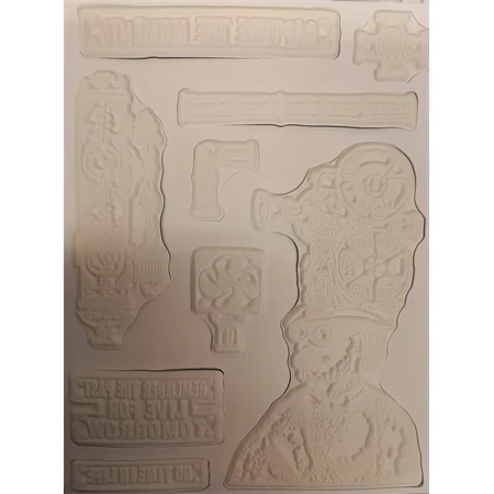 Pecsételő készlet gumi 15x20cm, vegyes steampunk férfi