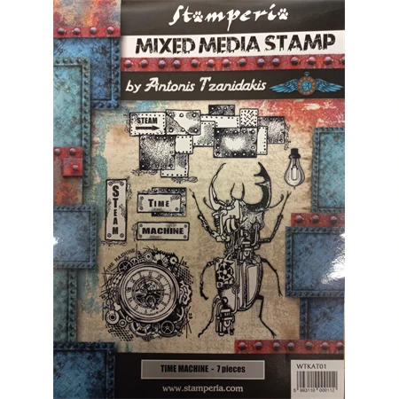 Pecsételő készlet gumi 15x20cm, vegyes steampunk szarvasbogár