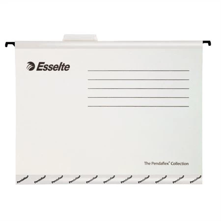 Függőmappa, újrahasznosított karton, A4  ESSELTE Classic fehér