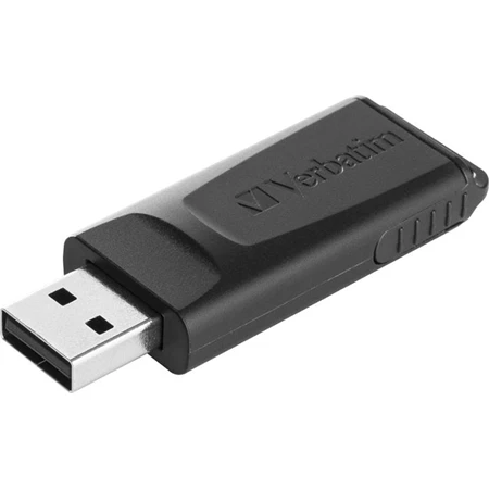 Pendrive 128GB VERBATIM USB 2.0 Slider, fekete