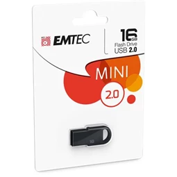 Pendrive, 16GB, USB 2.0, EMTEC "D250 Mini", fekete