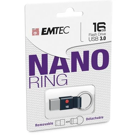 Pendrive, 16GB, USB 3.2, EMTEC "T100 Nano Ring"