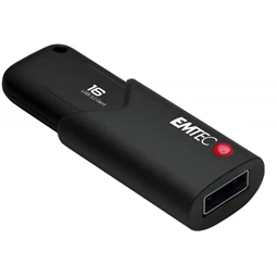 Pendrive, 16GB, USB 3.2, titkosított, EMTEC "B120 Click Secure"