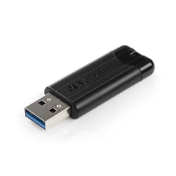 Pendrive 256GB VERBATIM USB 3.2 Pinstripe, fekete