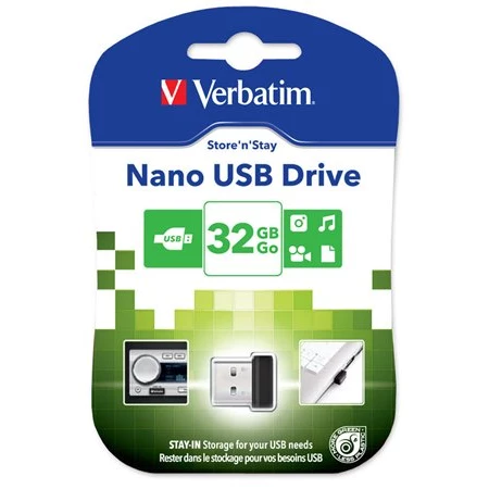 Pendrive 32 GB VERBATIM Nano USB2.0, 10/3MB/sec