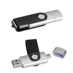 Pendrive 32 GB fém kihajtható twister