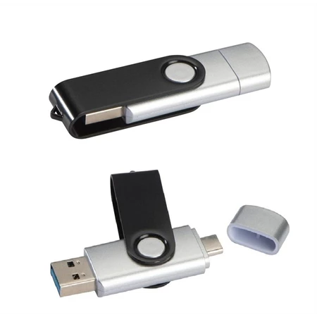 Pendrive 32 GB fém kihajtható twister