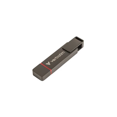 Pendrive, 512GB, USB-A/C 3.2 Gen1, VERBATIM  Dual QuickStic Fekete