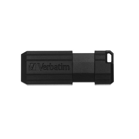 Pendrive 64 GB VERBATIM PinStripe USB2.0, 10/4MB/sec, fekete