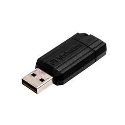 Pendrive 64 GB VERBATIM PinStripe USB2.0, 10/4MB/sec, fekete