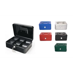 Pénzkazetta kulcsos 15x11x8cm SAKOTA vegyes színek