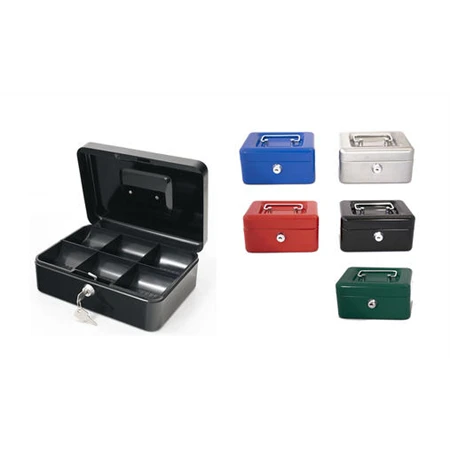 Pénzkazetta kulcsos 15x11x8cm SAKOTA vegyes színek