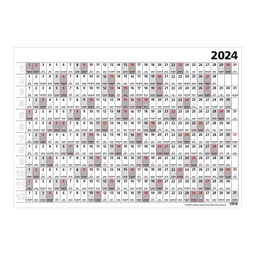 Plakátnaptár 2024 TOPTIMER Terminus T100 kétoldalas B/1 méret
