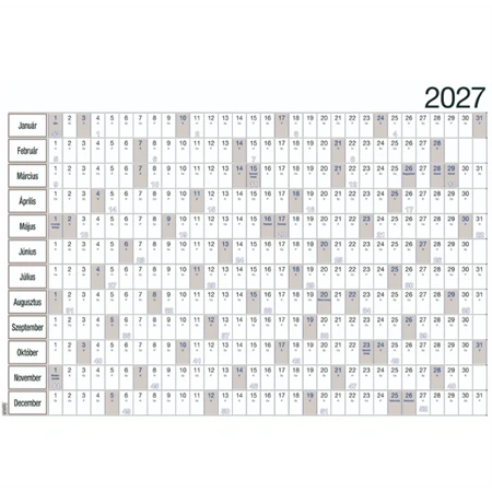 Plakátnaptár 2027 REAL kétoldals 98x68cm