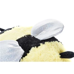 Plüss katica, méhecske poliészter 26x30x15 cm színes 2 féle 1db, figura nem választható